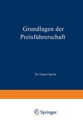 Cover: Grundlagen der Preisf&uuml;hrerschaft - Springer Gabler