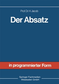 Enlarge image Cover: Der Absatz - Springer Gabler
