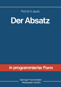 Enlarge image Cover: Der Absatz - Springer Gabler