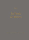 Cover: Zur Theorie des Absatzes - Springer Gabler