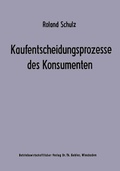 Cover: Kaufentscheidungsprozesse des Konsumenten - Springer Gabler