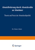 Cover: Absatzf&ouml;rderung durch Absatzkredite an Abnehmer - Springer Gabler