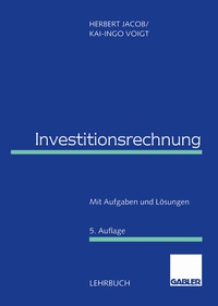Enlarge image Cover: Investitionsrechnung - Springer Gabler