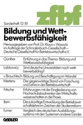 Cover: Bildung und Wettbewerbsf&auml;higkeit - Springer Gabler