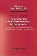 Cover: Schwarzarbeit und Schattenwirtschaft im Baugewerbe - C.H.BECK