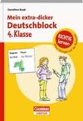 Cover: RICHTIG lernen - Mein extra-dicker Deutschblock 4. Klasse - Cornelsen Scriptor