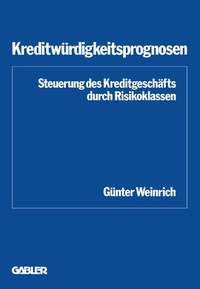 Abbildung von: Kreditwürdigkeitsprognosen - Springer Gabler