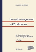 Cover: Umweltmanagement in 22 Lektionen - Springer Gabler