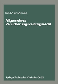 Abbildung von: Schriftenreihe "Die Versicherung" - Springer Gabler