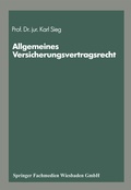Cover: Schriftenreihe "Die Versicherung" - Springer Gabler
