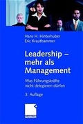 Cover: Leadership - mehr als Management - Springer Gabler