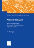 Cover: Wissen managen - Springer Gabler