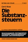 Cover: Die Substanzsteuern - Springer Gabler