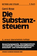 Cover: Die Substanzsteuern - Springer Gabler