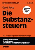 Cover: Die Substanzsteuern - Springer Gabler