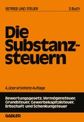 Cover: Die Substanzsteuern - Springer Gabler