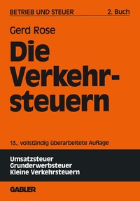 Bild vergrößern Bild: Die Verkehrsteuern - Springer Gabler