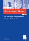 Cover: Unternehmensf&uuml;hrung - Springer Gabler