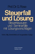 Cover: Steuerfall und L&ouml;sung - Springer Gabler