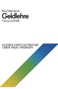 Cover: Geldlehre: Theorie und Politik - Springer Gabler