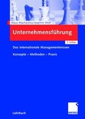 Cover: Unternehmensf&uuml;hrung - Springer Gabler