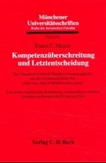 Cover: Kompetenz&uuml;berschreitung und Letztentscheidung - C.H.BECK