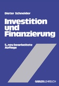 Cover: Investition und Finanzierung - Springer Gabler