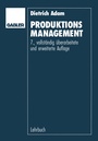 Cover: Produktions-Management - Springer Gabler