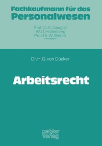 Enlarge image Cover: Arbeitsrecht - Springer Gabler