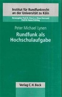 Abbildung von: Rundfunk als Hochschulaufgabe - C.H.BECK
