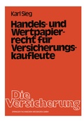 Cover: Handels- und Wertpapierrecht f&uuml;r Versicherungskaufleute - Springer Gabler