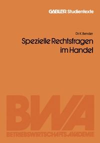 Abbildung von: Spezielle Rechtsfragen im Handel - Springer Gabler