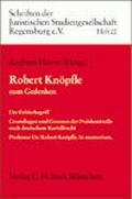 Cover: Robert Kn&ouml;pfle zum Gedenken - C.H.BECK