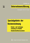 Cover: Spezialgebiete der Kostenrechnung - Springer Gabler