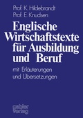 Cover: Englische Wirtschaftstexte f&uuml;r Ausbildung und Beruf - Springer Gabler