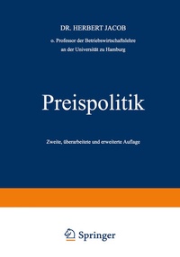 Enlarge image Cover: Preispolitik - Springer Gabler