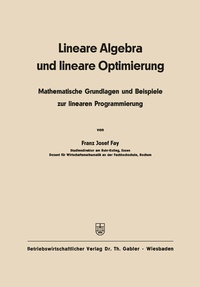 Abbildung von: Lineare Algebra und lineare Optimierung - Springer Gabler