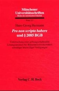 Cover: Pro non scripta habere und &sect; 2085 BGB - C.H.BECK
