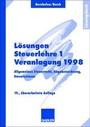 Bild: Lösungen Steuerlehre 1 Veranlagung 1998 - Springer Gabler
