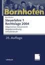 Bild: Steuerlehre 1 Rechtslage 2004 - Springer Gabler