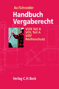 Enlarge image Cover: Handbuch Vergaberecht - C.H.BECK