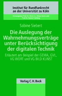 Abbildung von: Die Auslegung der Wahrnehmungsverträge unter Berücksichtigung der digitalen Technik - C.H.BECK