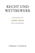 Cover: Recht und Wettbewerb - C.H.BECK