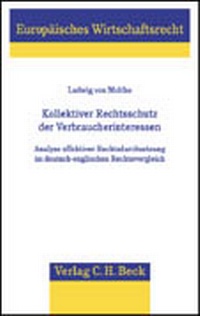 Abbildung von: Kollektiver Rechtsschutz der Verbraucherinteressen - C.H.BECK