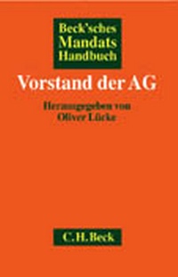 Abbildung von: Beck'sches Mandatshandbuch Vorstand der AG - C.H.BECK