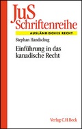 Cover: Einf&uuml;hrung in das kanadische Recht - C.H.BECK