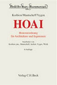 Enlarge image Cover: Honorarordnung für Architekten und Ingenieure (HOAI) - C.H.BECK