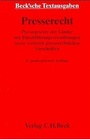 Cover: Presserecht - C.H.BECK