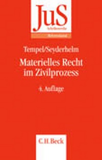 Abbildung von: Materielles Recht im Zivilprozess - C.H.BECK