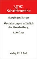 Cover: Vereinbarungen anl&auml;sslich der Ehescheidung - C.H.BECK